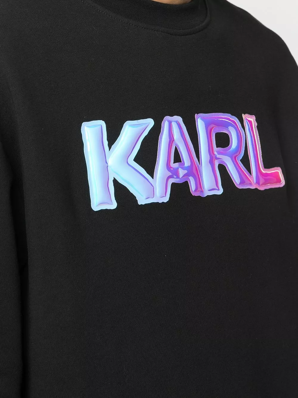 Karl Lagerfeld balloon logo-print crew neck sweatshirt