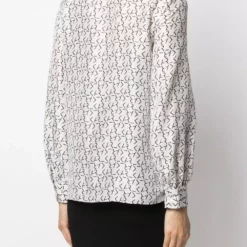 Karl Lagerfeld monogram print shirt