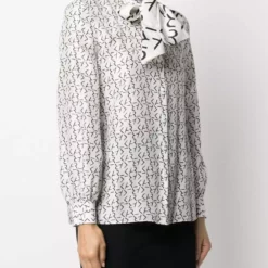 Karl Lagerfeld monogram print shirt