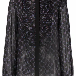 Karl Lagerfeld monogram print blouse