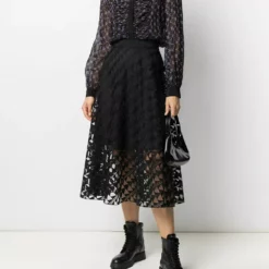 Karl Lagerfeld monogram print blouse