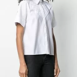 Karl Lagerfeld pleat tuck shirt