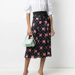 Karl Lagerfeld bow puff-sleeve shirt