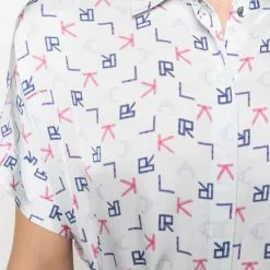 Karl Lagerfeld logo print tetris hsirt