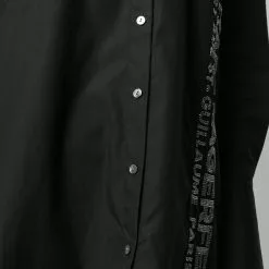 Karl Lagerfeld embellished poplin tunic shirt