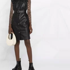 Karl Lagerfeld sleeveless belted mini dress