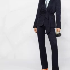 Karl Lagerfeld Kameo-print single-breasted blazer