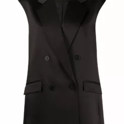 Karl Lagerfeld pleated back tailored gilet