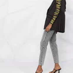 Karl Lagerfeld pleated back tailored gilet