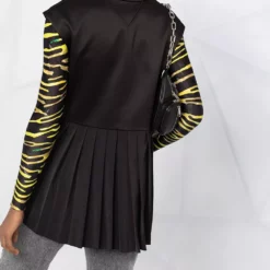 Karl Lagerfeld pleated back tailored gilet