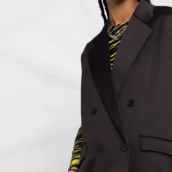 Karl Lagerfeld pleated back tailored gilet