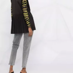 Karl Lagerfeld pleated back tailored gilet