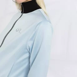 Karl Lagerfeld logo-plaque front-zip jacket