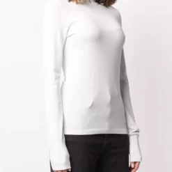 Karl Lagerfeld logo mock neck sweater