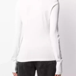 Karl Lagerfeld logo mock neck sweater