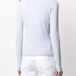 Karl Lagerfeld logo mock neck jumper