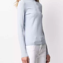 Karl Lagerfeld logo mock neck jumper