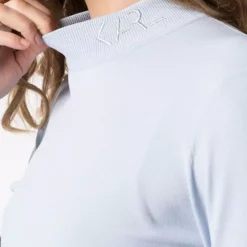 Karl Lagerfeld logo mock neck jumper