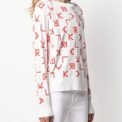 Karl Lagerfeld reversible logo jumper