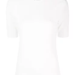 Karl Lagerfeld rhinestones mock neck jumper