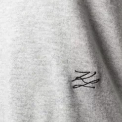 Karl Lagerfeld embroidered logo knitted hoodie