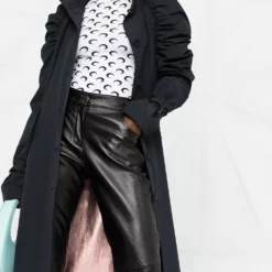 Karl Lagerfeld gigot-sleeve midi coat