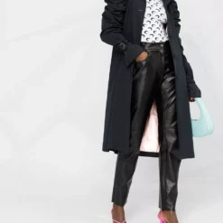 Karl Lagerfeld gigot-sleeve midi coat