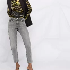 Karl Lagerfeld mid rise Essential straight jeans