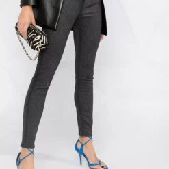Karl Lagerfeld mid-rise sparkle skinny jeans