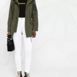 Karl Lagerfeld logo-embroidered skinny-fit jeans