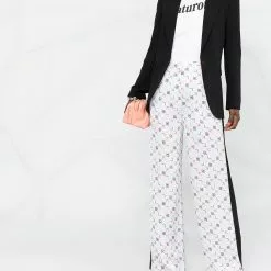 Karl Lagerfeld Karl Tetris print tailored trousers