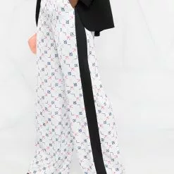 Karl Lagerfeld Karl Tetris print tailored trousers