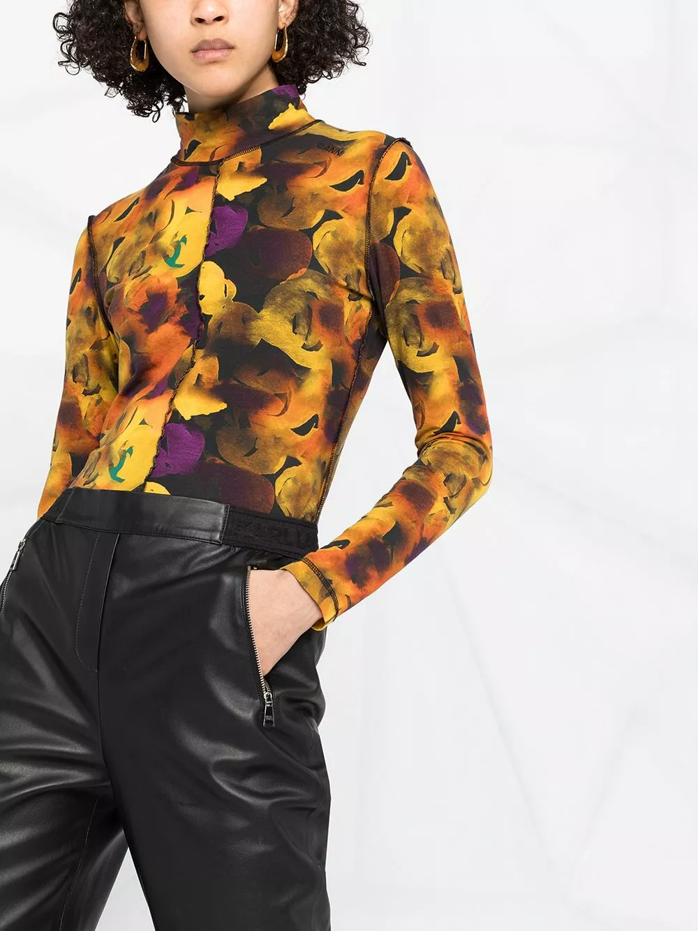 Karl Lagerfeld mid-rise straight-leg trousers