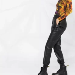 Karl Lagerfeld mid-rise straight-leg trousers