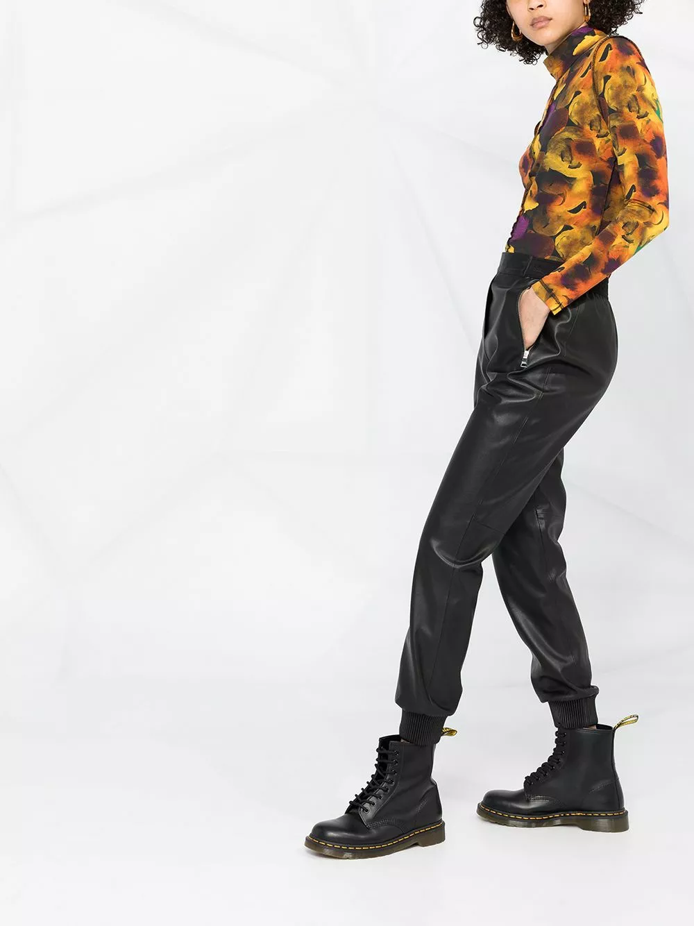 Karl Lagerfeld mid-rise straight-leg trousers