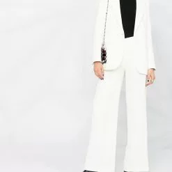 Karl Lagerfeld high-rise tailored straight-leg trousers