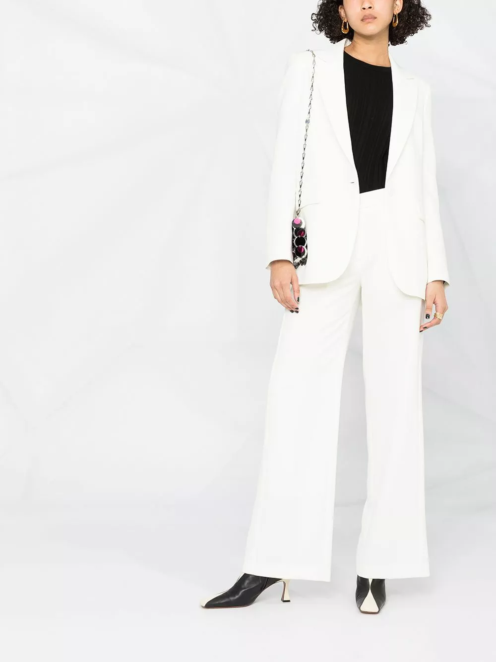 Karl Lagerfeld high-rise tailored straight-leg trousers