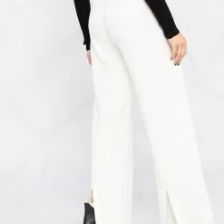 Karl Lagerfeld high-rise tailored straight-leg trousers