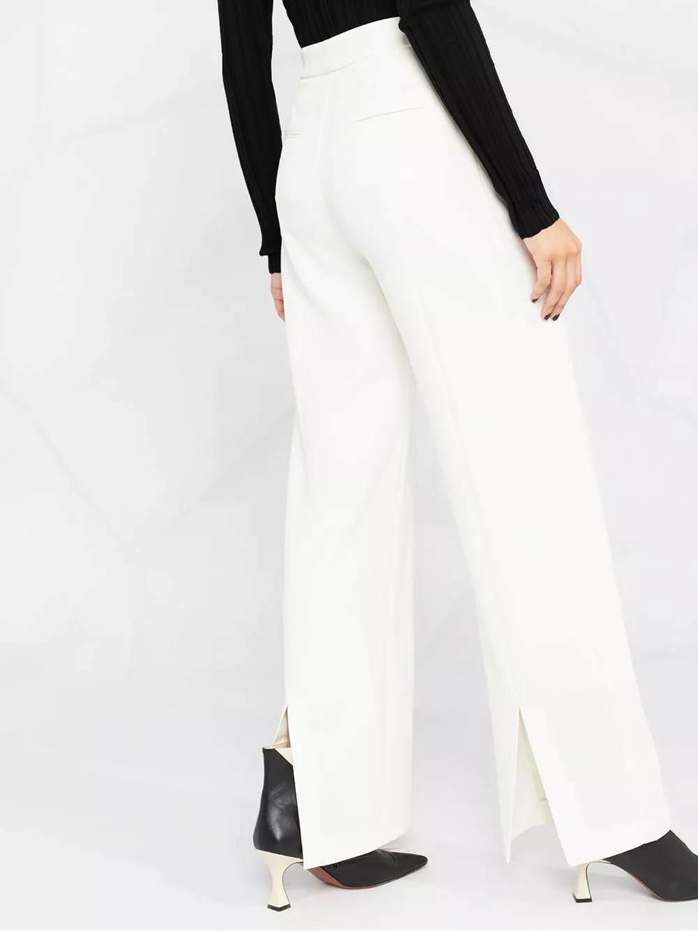 Karl Lagerfeld high-rise tailored straight-leg trousers