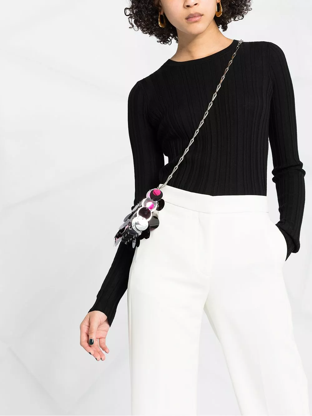 Karl Lagerfeld high-rise tailored straight-leg trousers