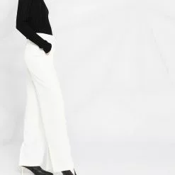 Karl Lagerfeld high-rise tailored straight-leg trousers