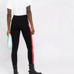 Karl Lagerfeld contrast panel Punto leggings