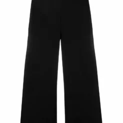 Karl Lagerfeld logo tape cropped trousers