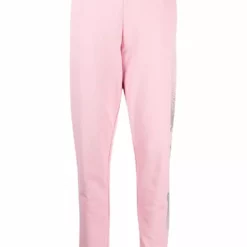Karl Lagerfeld rhinestone-logo track trousers