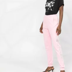 Karl Lagerfeld rhinestone-logo track trousers