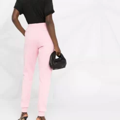 Karl Lagerfeld rhinestone-logo track trousers