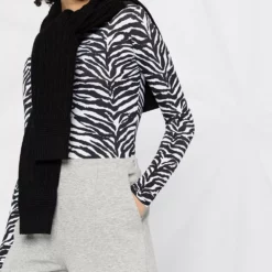 Karl Lagerfeld wide leg jersey trousers