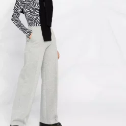 Karl Lagerfeld wide leg jersey trousers