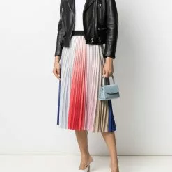 Karl Lagerfeld rainbow pleated skirt