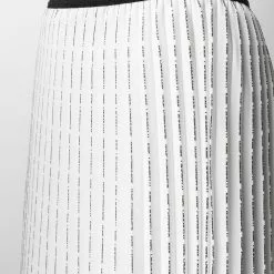 Karl Lagerfeld logo print pleated skirt